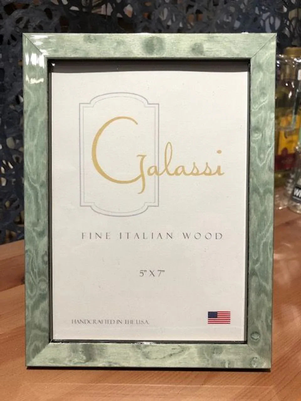 Galassi Italian Wood Photo Frame - Teal Burl - 5x7 at PROCAM | procam.com