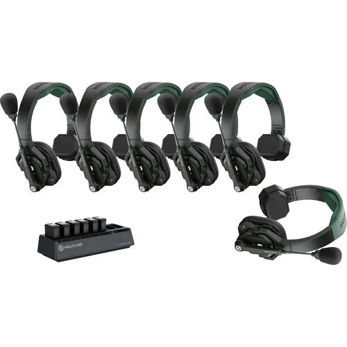 Hollyland Solidcom SE Pro 6S 6-Person Full-Duplex Single-Ear Headset Intercom System (1.9 GHz) at PROCAM | procam.com