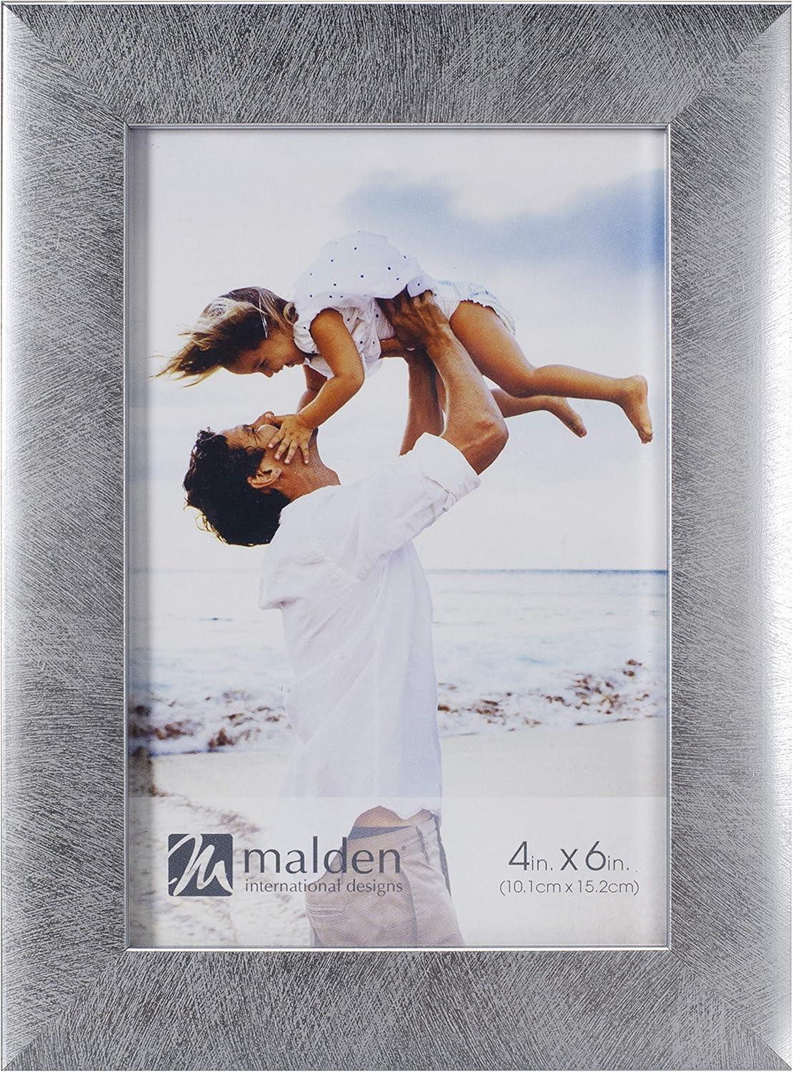 Malden Linear - Metallic Silver 4x6 Frame at PROCAM | procam.com