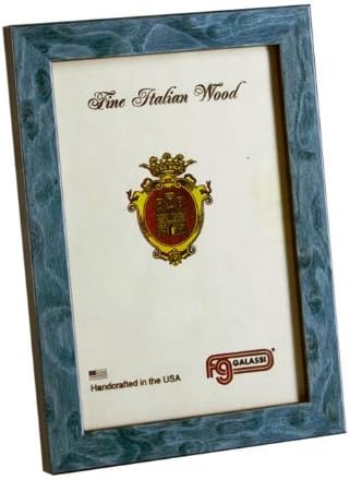 Galassi Italian Wood Photo Frame - Blue Burl - 8x10