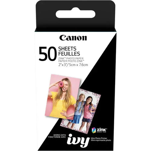 Canon ZINK Photo Paper Pack - 2x3" (50 Sheets) at PROCAM | procam.com
