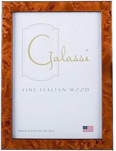 Galassi Italian Wood Photo Frame - Chestnut Burl - 8x10