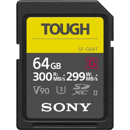 Sony SF-G TOUGH Series UHS-II SDXC Memory Card - 64GB at PROCAM | procam.com