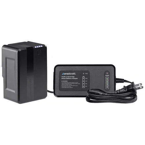 Westcott MV95 Mini V-Mount Battery with USB-C & Charger (14.8V, 95Wh) at PROCAM | procam.com