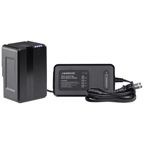 Westcott MV95 Mini V-Mount Battery with USB-C & Charger (14.8V, 95Wh)