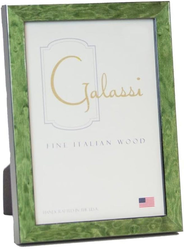 Galassi Italian Wood Photo Frame - Green Burl - 4x6