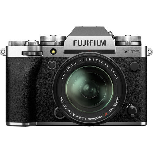 FUJIFILM X-T5 Mirrorless Camera with XF 18-55mm f/2.8-4 R LM OIS Lens (Silver)