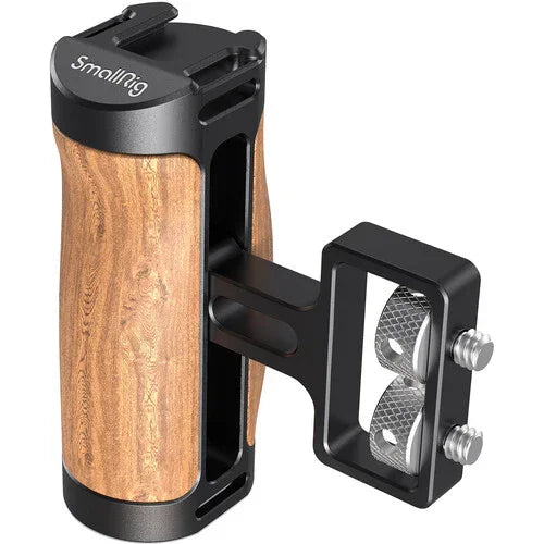 SmallRig Mini Wood Side Handle with Dual 1/4"-20 Screw Mount at PROCAM | procam.com