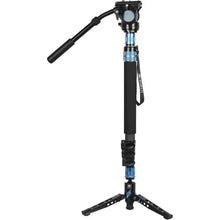 Sirui P-424FS 4-Section Carbon Fiber Monopod with VH-10 Video Head