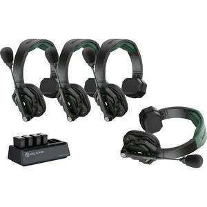 Hollyland Solidcom SE Pro 4S 4-Person Full-Duplex Single-Ear Headset Intercom System (1.9 GHz) at PROCAM | procam.com