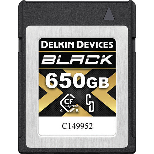 Delkin Devices 650GB BLACK 4.0 CFexpress™ Type B Memory Card