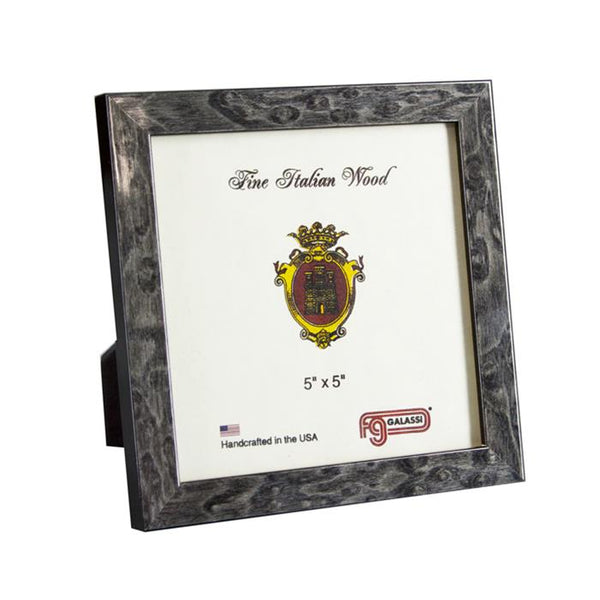 Galassi Italian Wood Photo Frame - Grey Burl - 5x5