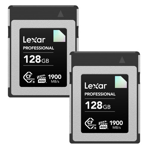 Lexar Professional CFexpress Type B Memory Card (DIAMOND Series) - 128GB (2-Pack)