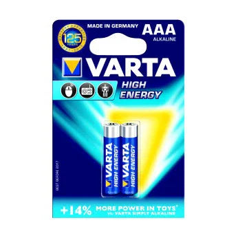 Varta AAA High Energy Batteries (2-Pack) at PROCAM | procam.com