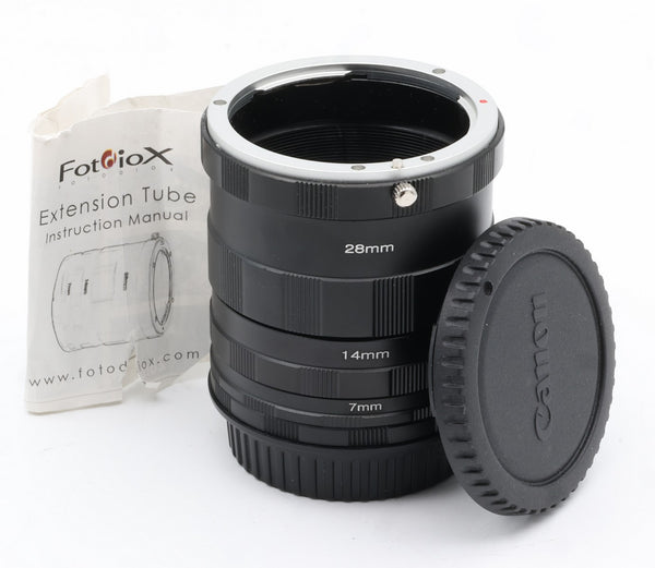 * USED * Fotodiox Extension Tube Set For Canon EF