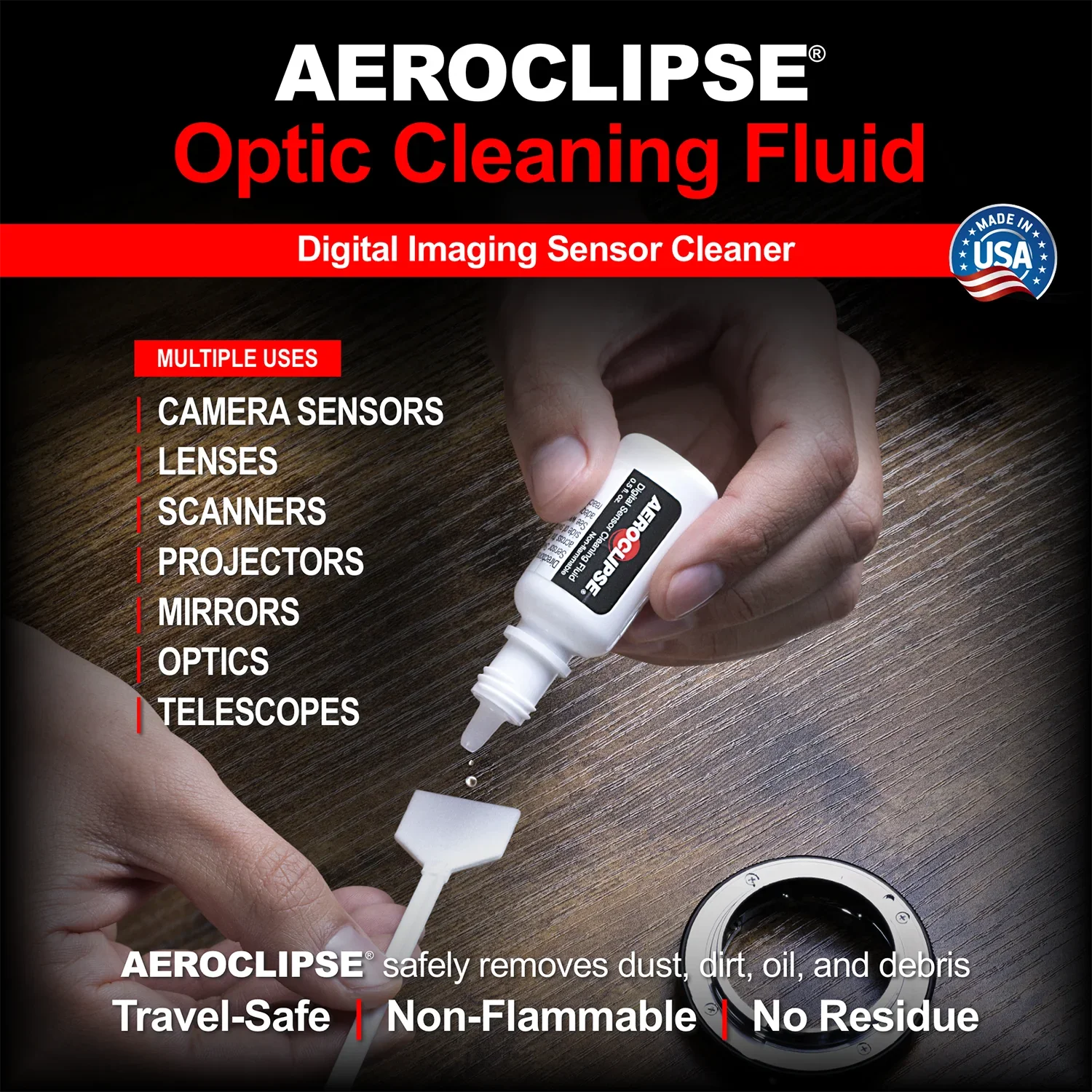 Photographic Solutions AERO Aeroclipse Digital Sensor Cleaning Fluid - 1/2 oz. (15ML) at PROCAM | procam.com