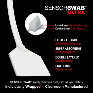 Photographic Solutions Sensor Cleaning Swab Kit (6 x 24mm Type 3 Swabs, Eclipse Solution) - For Full-Frame Sensors at PROCAM | procam.com
