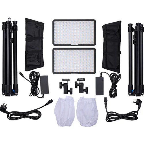 amaran Pano 60c RGB COB Mobile Light Panel (2-Light Kit, Charcoal) at PROCAM | procam.com