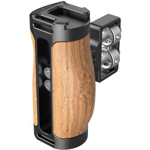 SmallRig Mini Wood Side Handle with Dual 1/4"-20 Screw Mount at PROCAM | procam.com