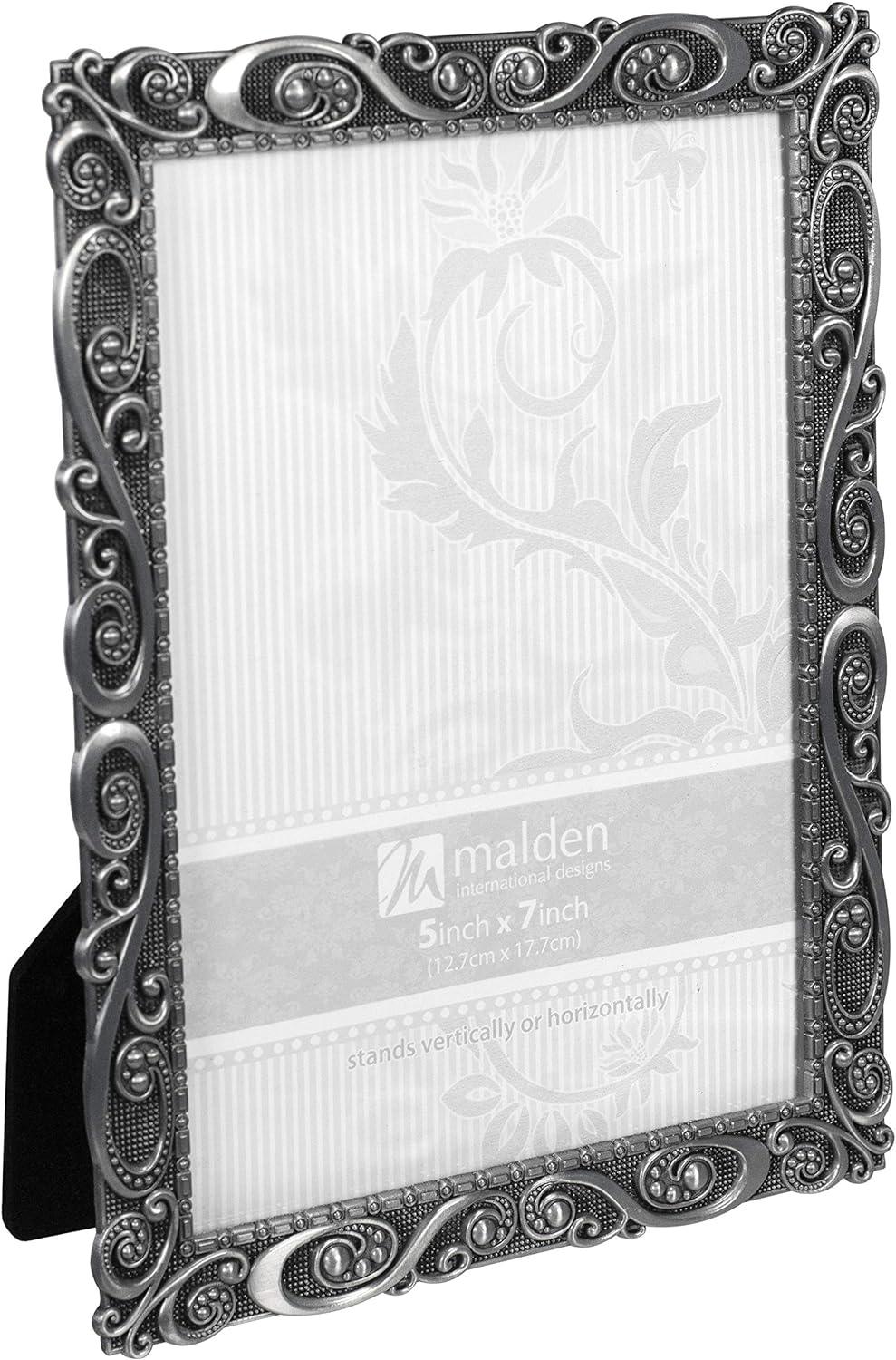 Malden Morgan Pewter Swirl 5X7 Frame at PROCAM | procam.com
