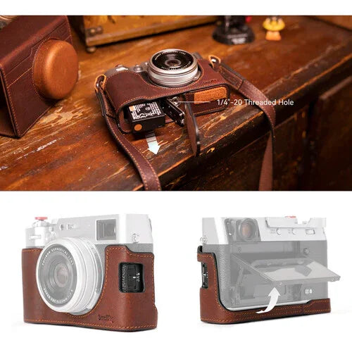 SmallRig Leather Half Case Kit for FUJIFILM X100VI at PROCAM | procam.com