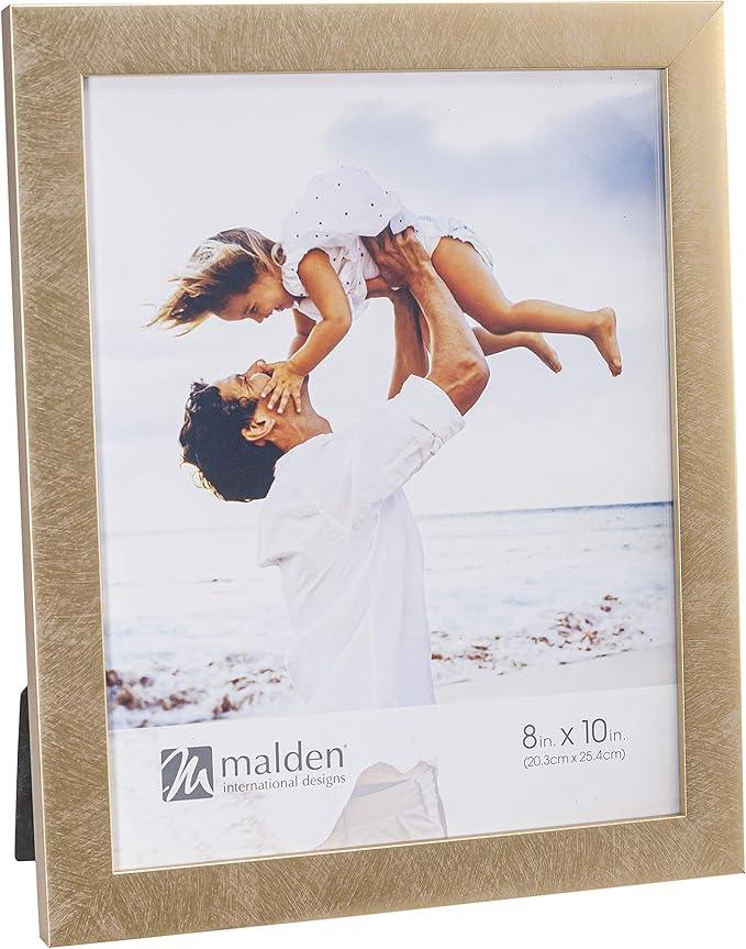 Malden Linear - Metallic Gold 8x10 Frame at PROCAM | procam.com