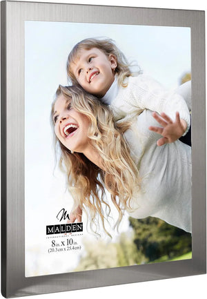 Malden 8 x10 Modern Metals Frame (Matte Silver) at PROCAM | procam.com