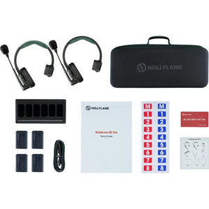 Hollyland Solidcom SE Pro 2S 2-Person Full-Duplex Single-Ear Headset Intercom System (1.9 GHz) at PROCAM | procam.com