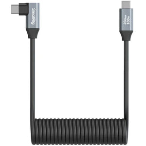 SmallRig USB-C Straight-to-Right Angled Coiled Data Cable (13.8") at PROCAM | procam.com