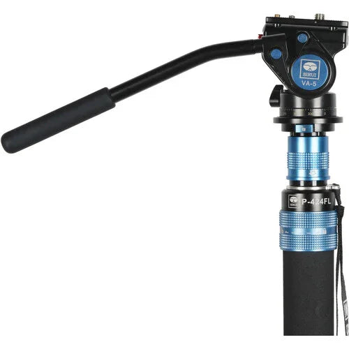 Sirui P-424FL 4-Section Carbon Fiber Monopod with VA-5 Compact Video Head at PROCAM | procam.com