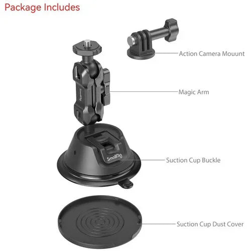 SmallRig SC-1K Portable Suction Cup Mount for Action Cameras at PROCAM | procam.com