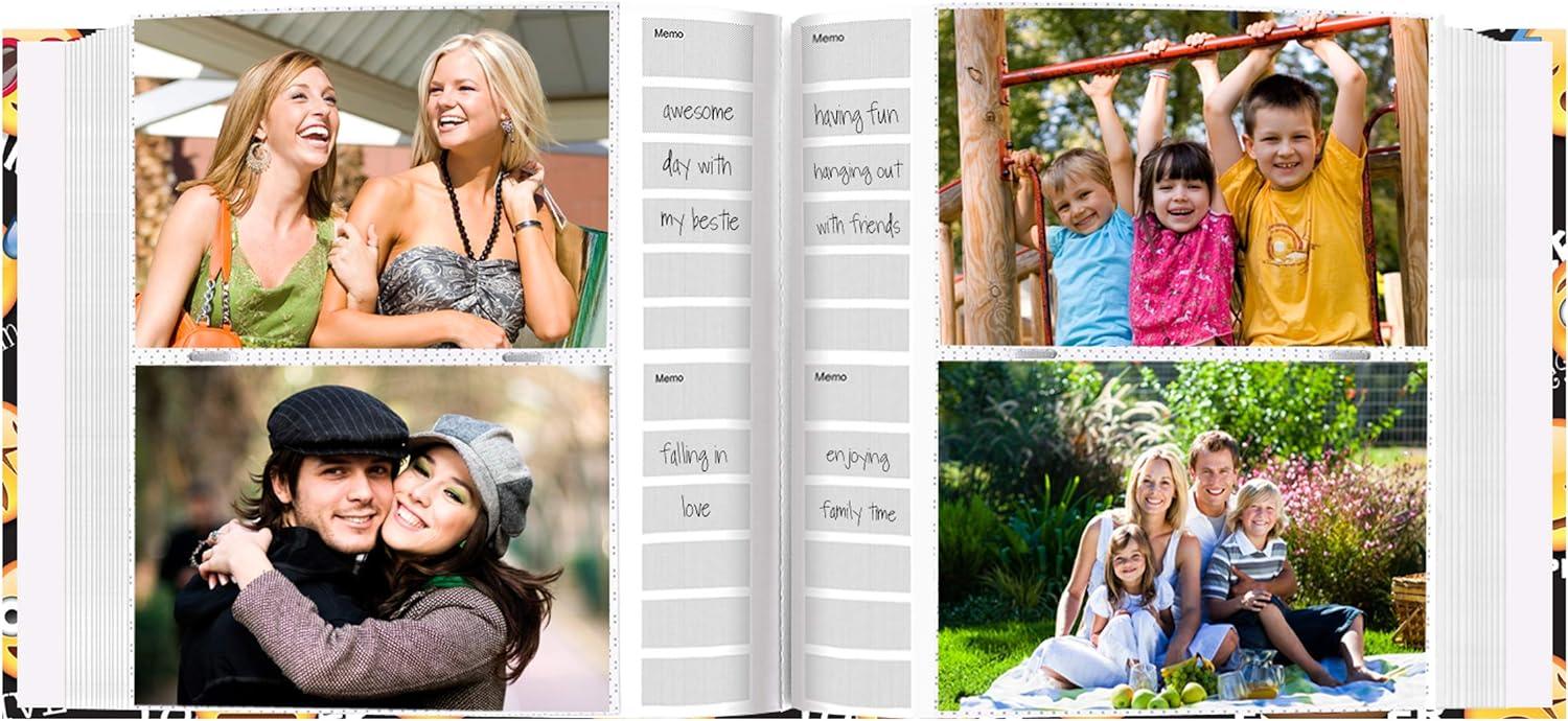 Pioneer Photo Albums Emoji 4x6 Photo Album (200 Pocket, Black) at PROCAM | procam.com