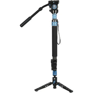 Sirui P-424FS 4-Section Carbon Fiber Monopod with VH-10 Video Head at PROCAM | procam.com