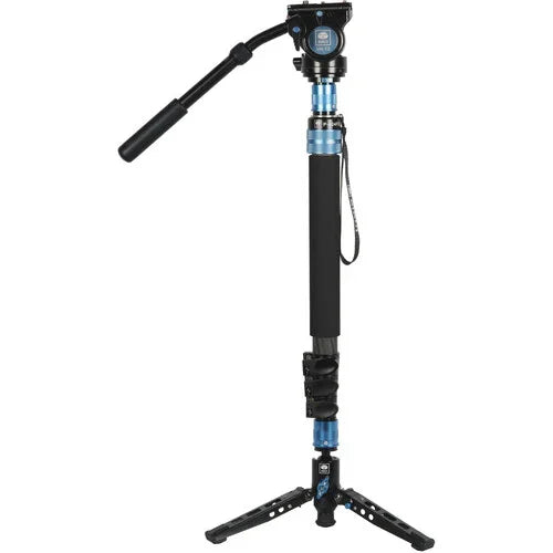 Sirui P-424FS 4-Section Carbon Fiber Monopod with VH-10 Video Head at PROCAM | procam.com