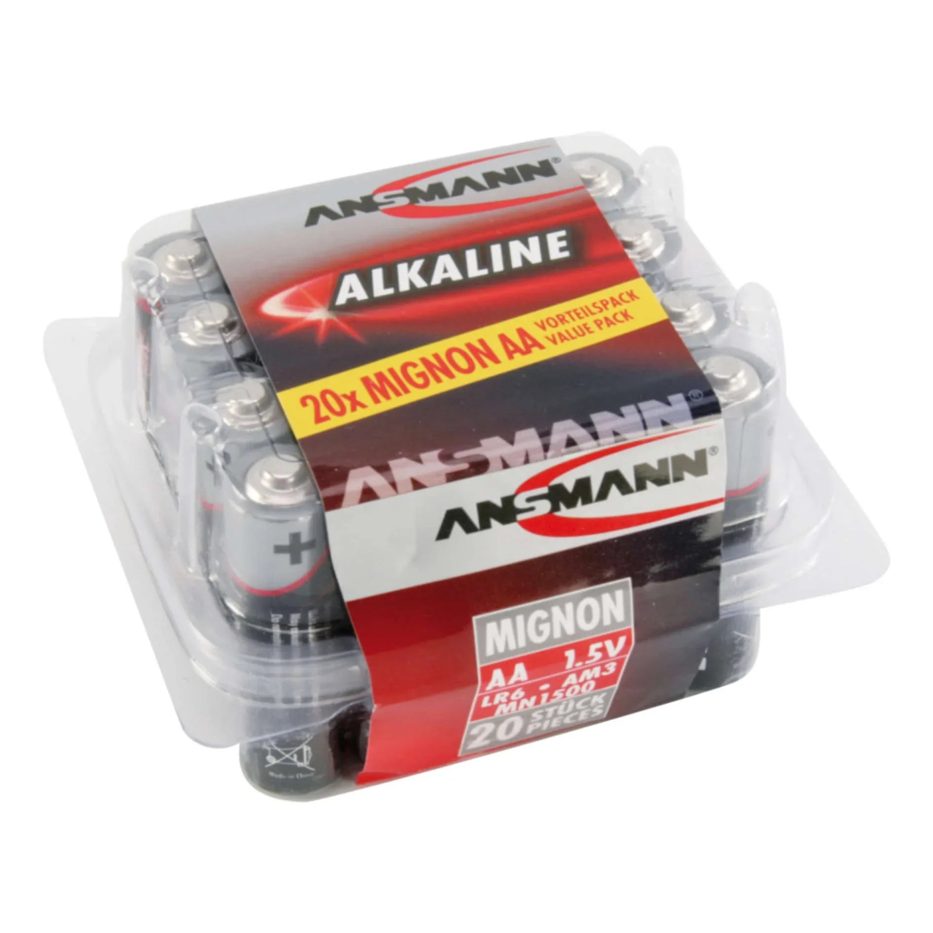 Ansmann AA Alkaline Batteries (20 Pack) at PROCAM | procam.com