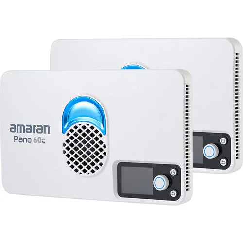 amaran Pano 60c RGB COB Mobile Light Panel (2-Light Kit, White) at PROCAM | procam.com