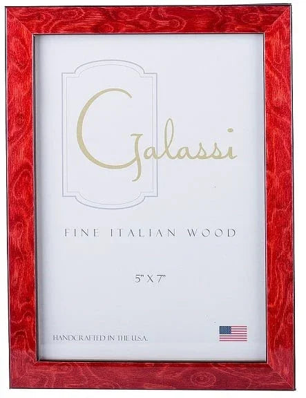 Galassi Italian Wood Photo Frame - Red Burl - 5x7 at PROCAM | procam.com