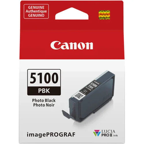 Canon PFI-5100 PBK (Photo Black) Lucia PRO II Ink Tank for PRO-310 (14.4ml) at PROCAM | procam.com