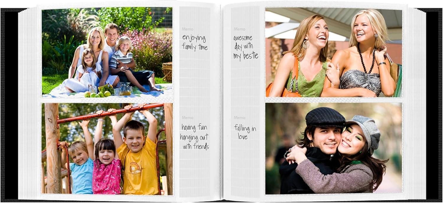 Pioneer Embossed Leatherette Frame Photo Album (Black Floral) at PROCAM | procam.com