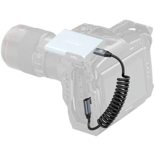 SmallRig USB-C Straight-to-Right Angled Coiled Data Cable (13.8") at PROCAM | procam.com