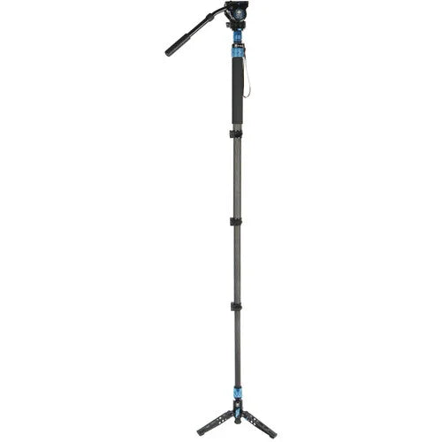 Sirui P-424FS 4-Section Carbon Fiber Monopod with VH-10 Video Head at PROCAM | procam.com