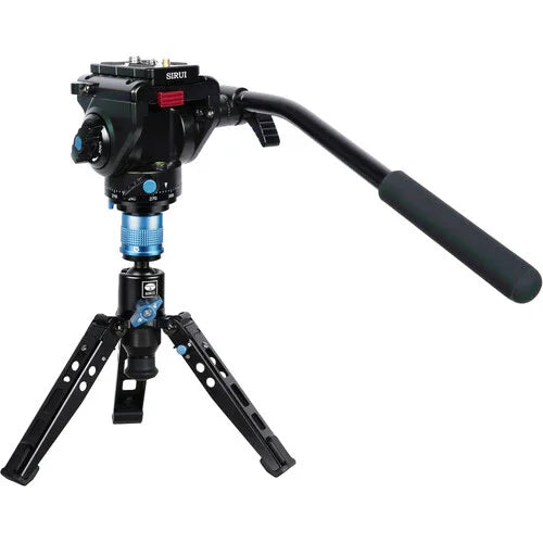 Sirui P-424FL 4-Section Carbon Fiber Monopod with VA-5 Compact Video Head at PROCAM | procam.com