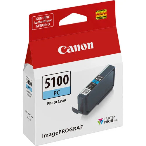 Canon PFI-5100 PC (Photo Cyan) Lucia PRO II Ink Tank for PRO-310 (14.4ml) at PROCAM | procam.com