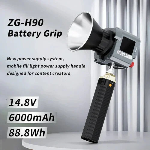 Sirui ZG-H90 Battery Grip Handle USB-C, D-TAP Input/Output (88wh) at PROCAM | procam.com
