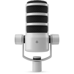 RODE PodMic USB and XLR Dynamic Broadcast Microphone (White) at PROCAM | procam.com