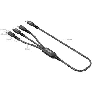 SmallRig 3-in-1 USB-C Power Cable (3.9') at PROCAM | procam.com