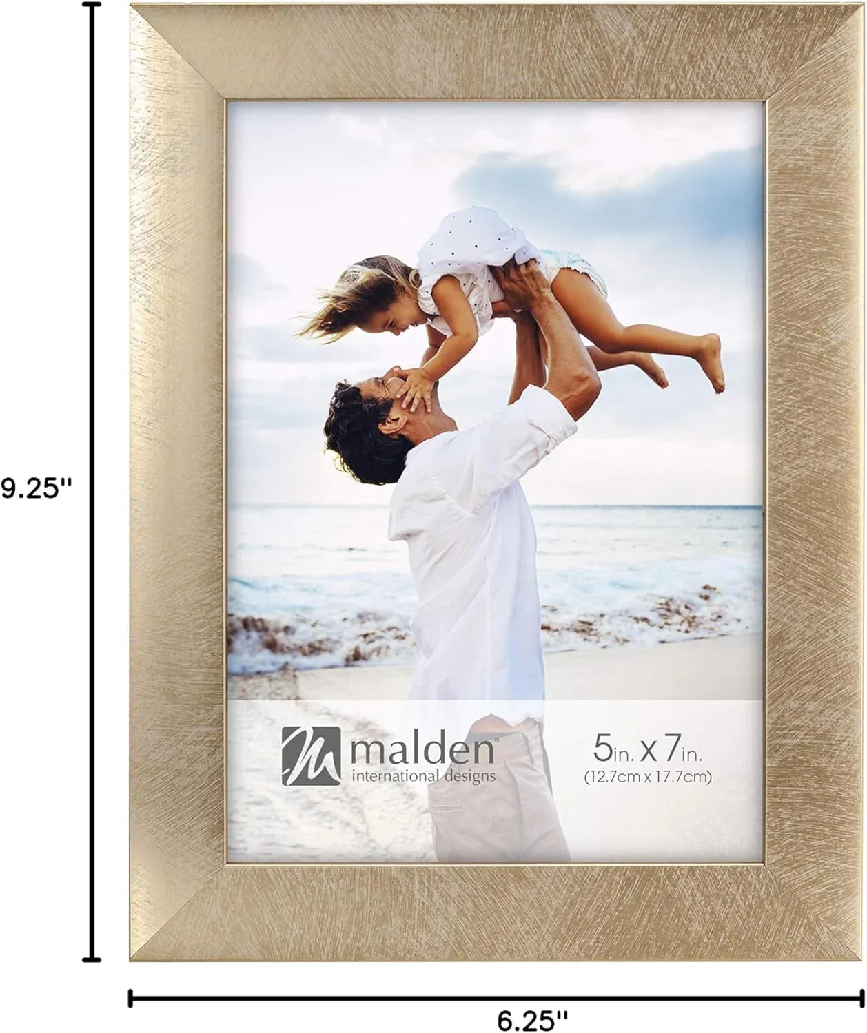 Malden Linear - Metallic Gold 5x7 Frame at PROCAM | procam.com