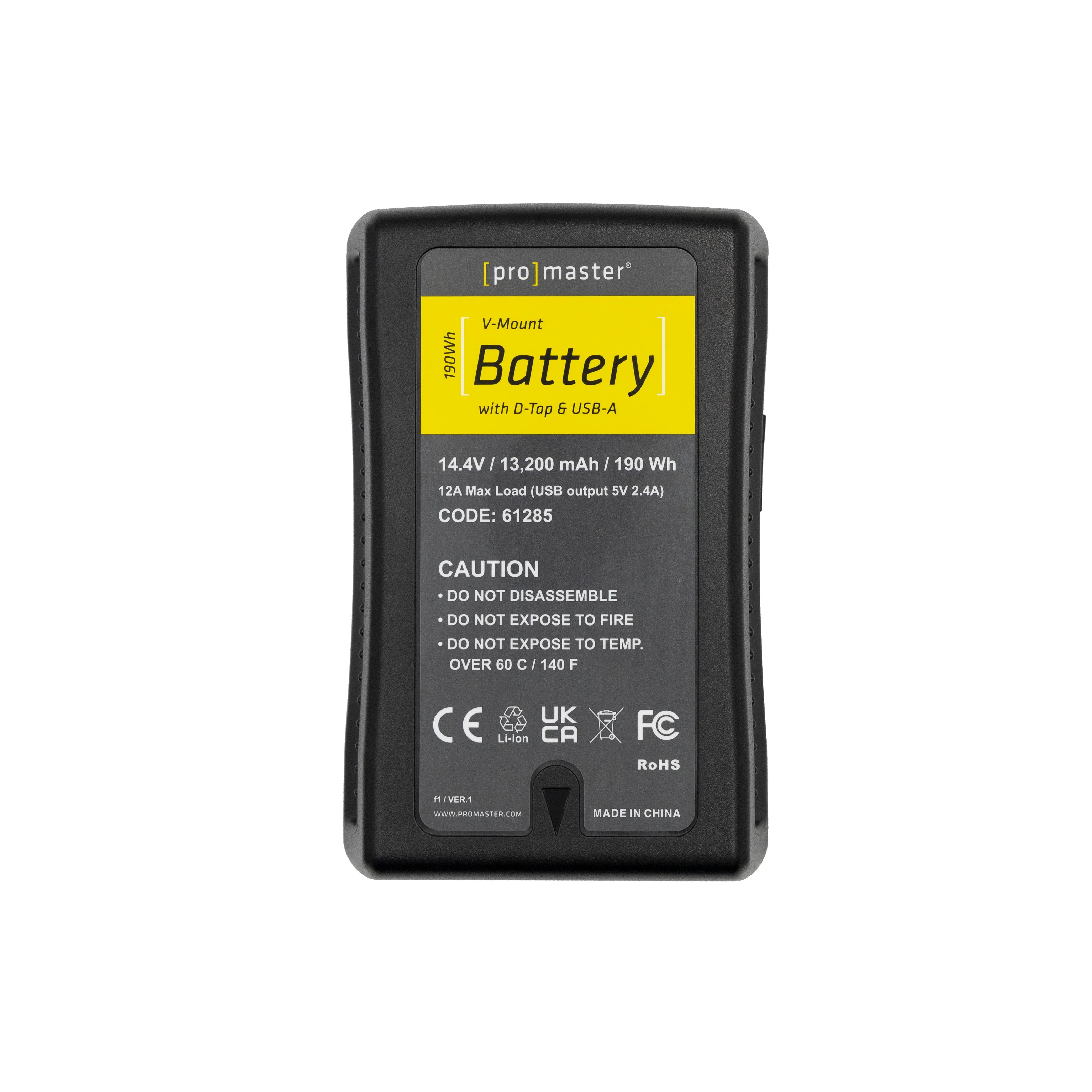 ProMaster V-Mount Battery/Charger Kit 190Wh with D-Tap & USB-A at PROCAM | procam.com