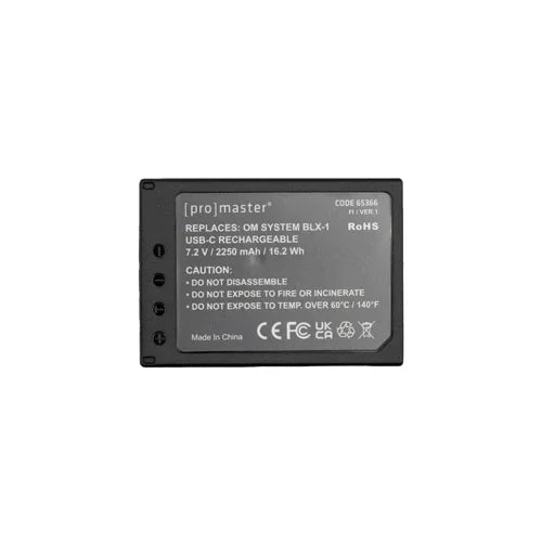 ProMaster BLX-1 Li-ion Battery for OM System w/ USB-C Charging at PROCAM | procam.com
