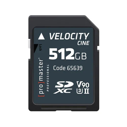 ProMaster Velocity CINE SD Memory Card - 512GB at PROCAM | procam.com